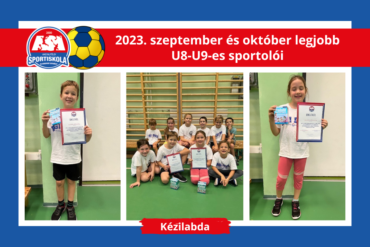 ASI DSE Kézilabda - 2023. szeptember és október legjobb U8-U9-es sportolói