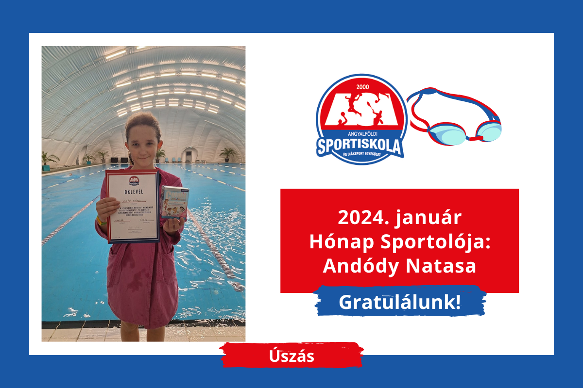 ASI DSE Úszás - 2024. január legjobb sportolója
