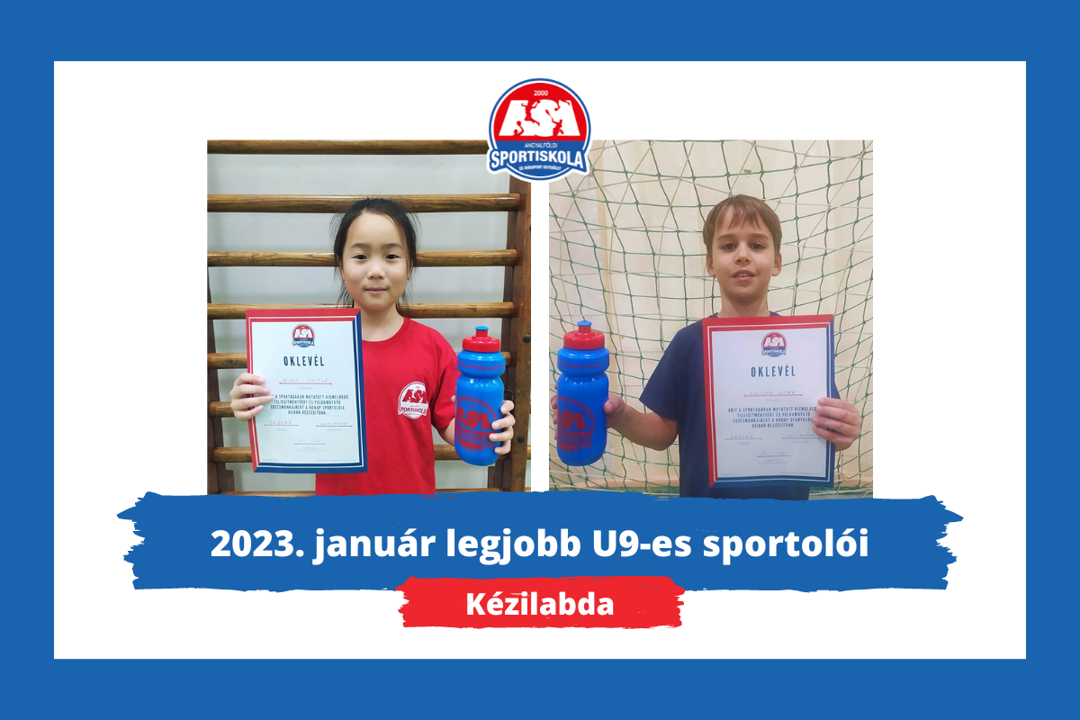 Hónap sportolója díj - Kézilabda - 2023. január - U9