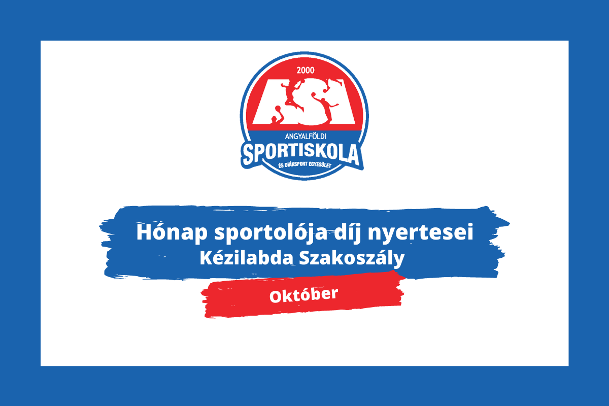 Hónap sportolója díj - Kézilabda Szakosztály - Október